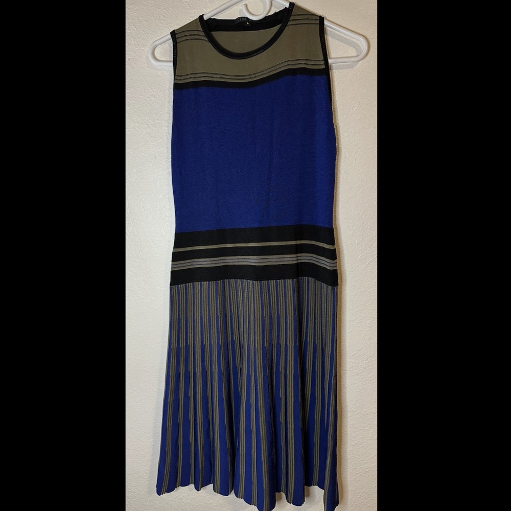 Ohne Titel Blue and Black A-Line dress
